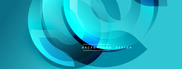 Abstract fluid shapes, turquoise hues, modern design. Gradient colors create dynamic visual effect. Minimalist composition, smooth transitions.