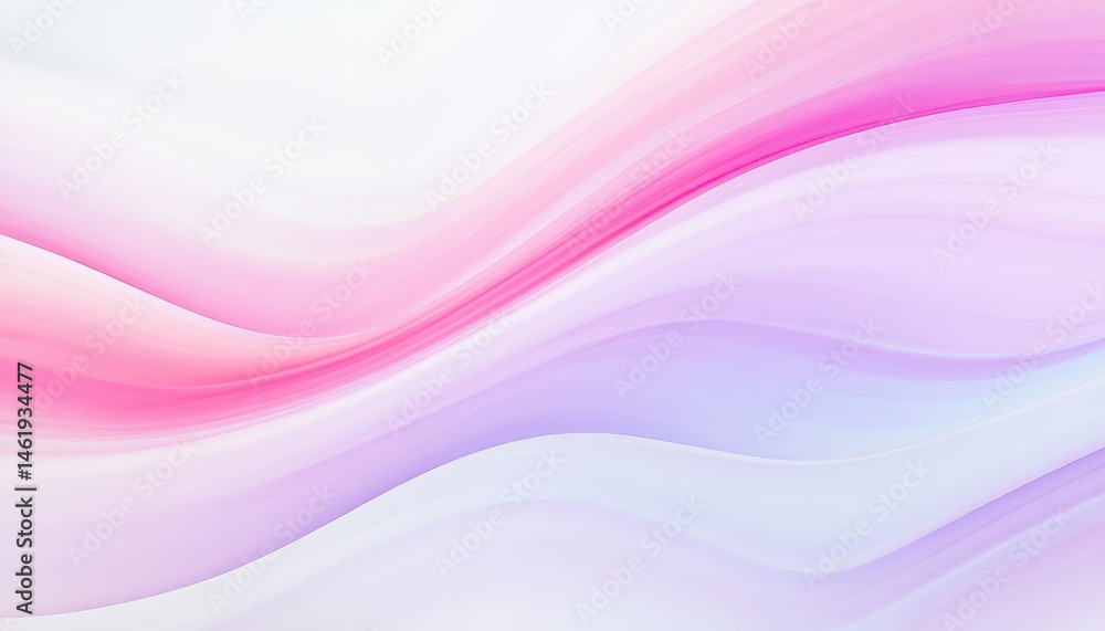 Fototapete Abstract Wavy Background with Pink and Purple Gradient A Dynamic Blend of Soft Pastel Colors Creating a Modern and Elegant Design with Flowing Lines for Artistic Presentation