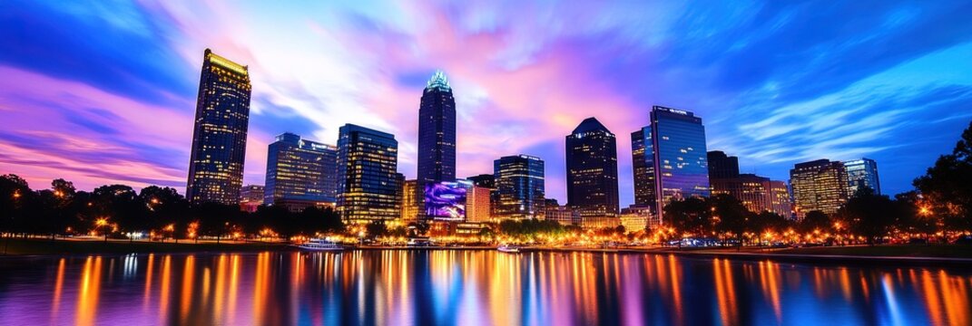 manga charlotte north carolina downtown skyline