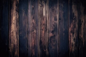 Naklejka premium Dark, weathered wooden planks