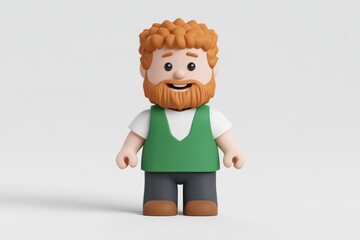 Animated, cheerful man with a friendly expression