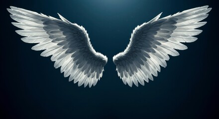 Fototapeta premium Pair of angelic wings