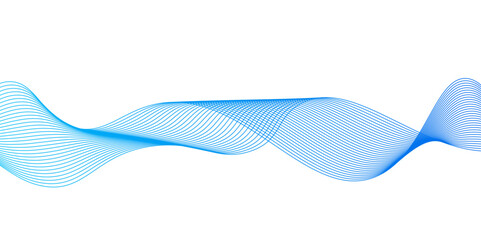 Blue wave lines on white background.abstract blue lines pattern or wavy stripes for business background, Curve wave seamless pattern. Line art striped graphic template,	