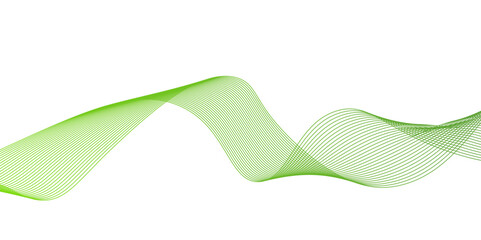 Modern abstract green wave liquid lines background.dots on a whit clean and fresh background,Frequency sound wave lines and technology curve lines,green wave lines frame,	