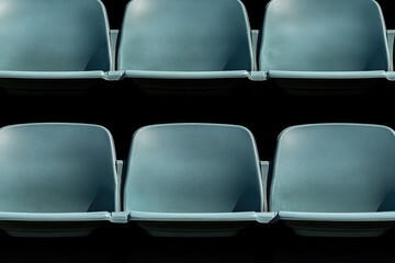 Empty stadium seats in rows (2)