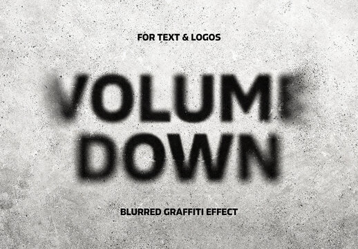 Grunge Graffiti Wall Effect Mockup