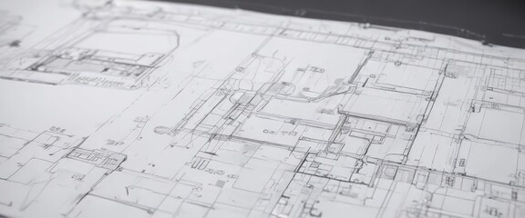 Clean white background, black technical drawings, blueprint style , design element, shape