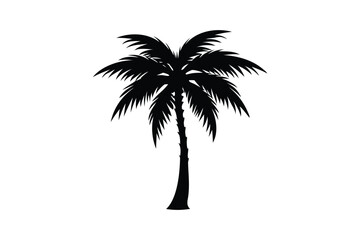 Palm Sunday silhouette on white background