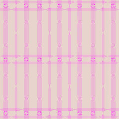 Elegant Symmetrical Grid Pattern with Intricate Pink Floral Starburst Details
