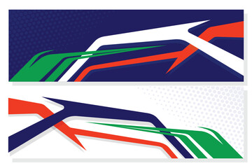 Car wrap decal design vector, custom livery race rally car vehicle sticker and tinting EPS 10