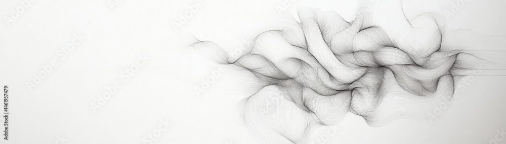 Aufkleber Monochrome Texture Featuring an Abstract Pattern on White Background with Distressed Effect and Artistic Flair Creating a Decorative Element