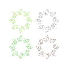 Organic Natural Product Sign Symbol Logo Vector