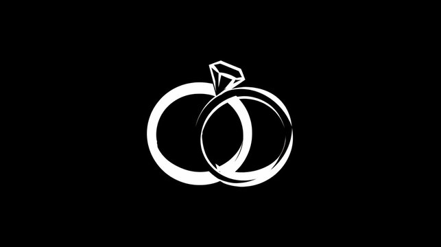 Splice rings symbolization icon