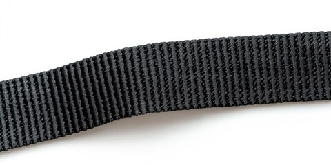 Black textured fabric strap