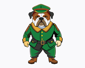 home guard bulldog hand drawn engraving consistent