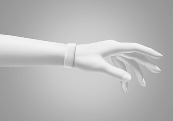 Wristband on a Mannequin Hand