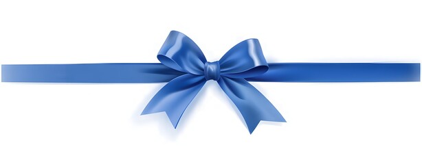 Blue satin ribbon, bow, decorative, gift wrap, present, holiday, celebration, elegant, graceful, festive
