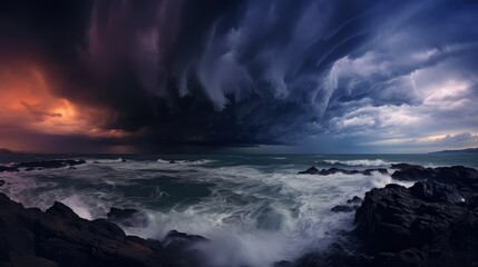 Obraz premium coastline cloud