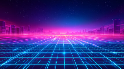 Cyberpunk Futuristic Cityscape Highway