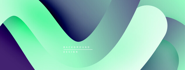Abstract fluid shapes, vibrant colors blend. Modern design, smooth gradients create dynamic composition. Minimalist background suitable for various projects.