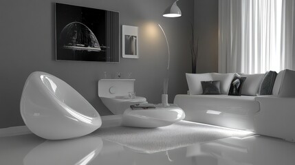 Modern minimalist living room