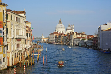 Naklejka premium The view of Grand Canal in Venice, Italy 