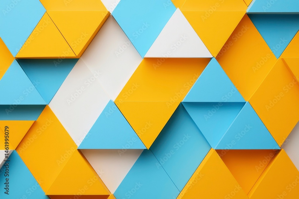 Poster abstract geometric pattern of triangles