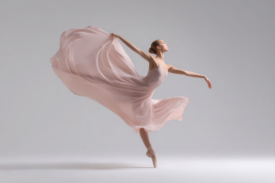 graceful ballet dancer in minimalist pose showcasing beauty of selfexpression through dance