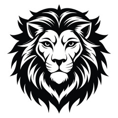 Lion Head Silhouette