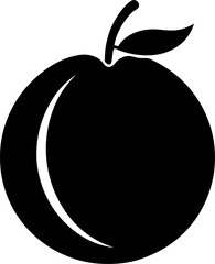 Ambrosia Melon icon Silhouette vector on transparent background