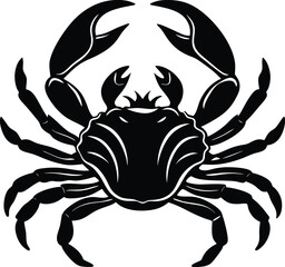 Crab Silhouette Vector Illustration