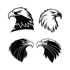 Eagle Silhouette Vector Icon Set – Majestic Bird Clipart for Logos, T-Shirts, Patriotic Designs & Crafts. eagle silhouette vector, eagle svg, flying eagle clipart, eagle logo svg, patriotic eagle desi