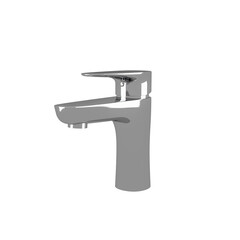stainless steel tap isolated