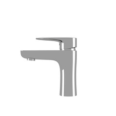 water tap isolated on white