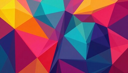 Obraz premium Abstract geometric shapes repeat in vibrant colors , bold, geometric