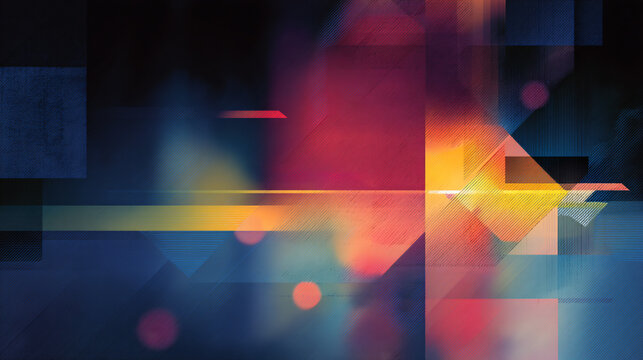 Transmitter exemplification of an abstract background with geometric elements