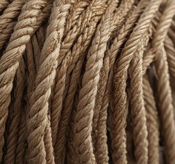 Severed rope fibers under strain, extreme close-up ,  limit,  damaged