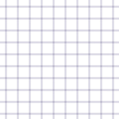Vector illustration. Gingham Grey Seamless Pattern on a white background, Lavender Blue Cell Fabric Design, Grey Check, Seamless plaid, fabric design