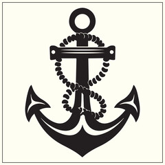 Anchor Silhouette, Nautical Design
