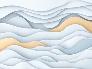 Obraz premium Abstract layered waves