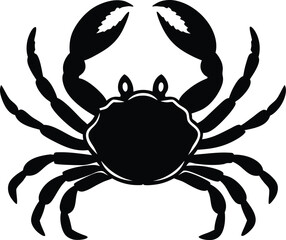 crab on white background