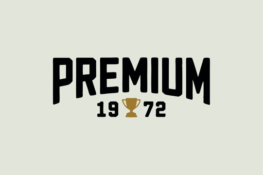 Premium Logo in Bold Uppercase