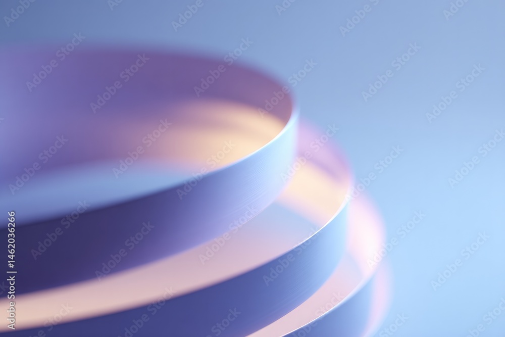 Poster close-up of abstract forms creating rhythmic pattern against plain background
