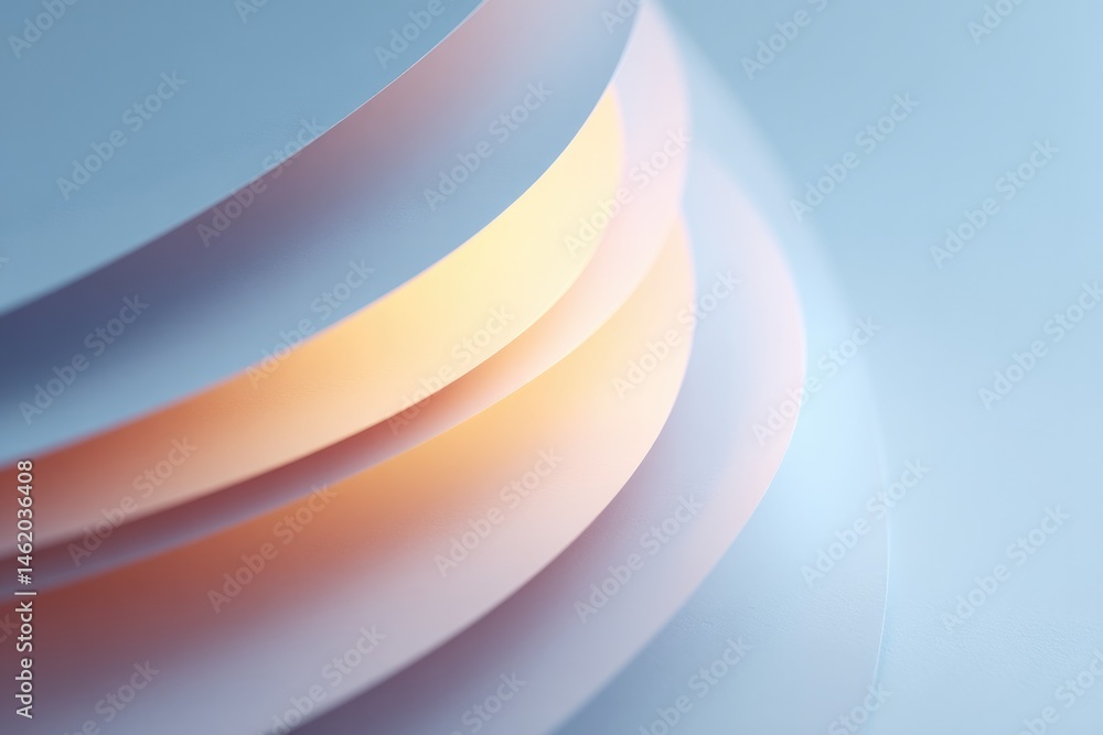Fototapete close-up of abstract forms creating rhythmic pattern against plain background