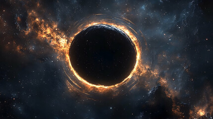 Fiery cosmic vortex, a swirling stellar event.
