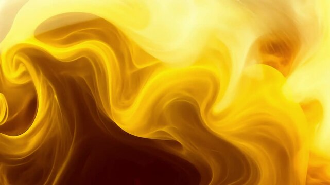 Vibrant golden abstract background with flowing textures for creative projects and mockups