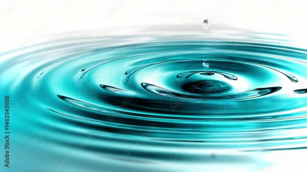 Poster ripples of turquoise water create a calming effect in a serene environment