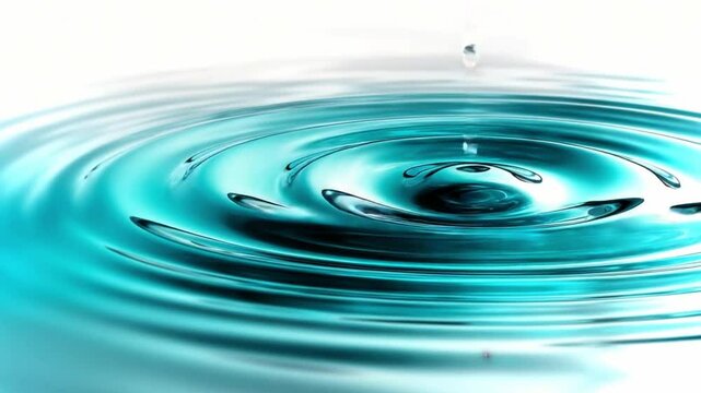 Ripples of turquoise water create a calming effect in a serene environment