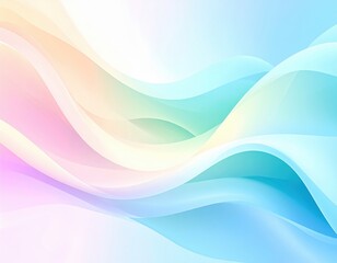 Fototapeta premium Abstract Pastel Wave Background Design