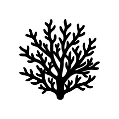 coral vector silhouette